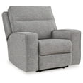 thumbnail image 2 of Signature Design by Ashley Biscoe Pewter Power Recliner, 2 of 8
