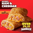 thumbnail image 4 of Hot Pockets Frozen Snacks Hickory Ham and Cheddar Cheese Crispy Crust Sandwich, 54 oz, 12 Pack (Frozen), 4 of 15