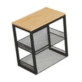 thumbnail image 3 of Elodie Mini Washing Machine Stand 3 Tiers Printer Stand for Garage Entryway Kitchen black, 3 of 8