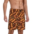 thumbnail image 2 of Pofeuu Peanuts2 Print Men's Soft Woven Elastic Waistband Sleep Pajama Short-Small, 2 of 6