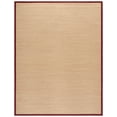 thumbnail image 3 of Safavieh Natural Fiber Jovana Solid Area Rug, Maize/Burgundy, 8' x 10', 3 of 12