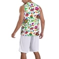 thumbnail image 2 of Naloa Paisley Basketball Jersey Reversible Men's Mesh Athletic Sports Shirts Training Practice S-4XLMedium, 2 of 6