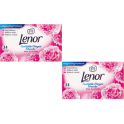 Lenor dryer sheets PINK BLOSSOM - Pack of 2 boxes - 2 x 34 sheets