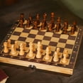 thumbnail image 4 of CHAMAIR Wooden Checkers 2.2in King Figures 32PCS Chess Pieces Only for Chess Board Game, 4 of 9