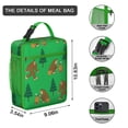 thumbnail image 3 of Bigfoot Insulated Lunch Bag Box Women Reusable Lunch Bag with Detachable Handle Lunch Box Containers School Camping, 3 of 6