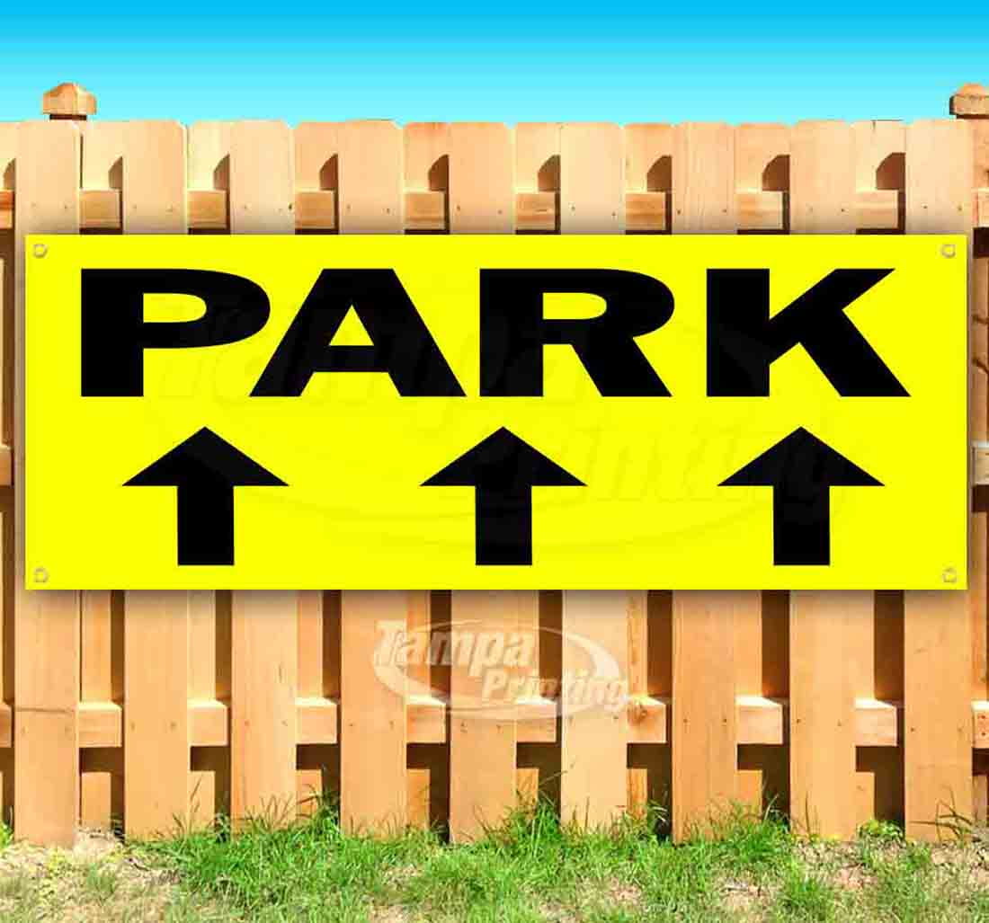 Non-Fabric Heavy-Duty Vinyl Single-Sided with Metal Grommets Park 13 oz Banner Non-Fabric Heavy-Duty Vinyl Single-Sided with Metal Grommets Park 13 oz Banner