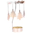 thumbnail image 1 of Assembling Rotating Candlestick Pine Shaped Pendant Candle Holder Revolving Door Windmill Candleholder Candle Windmill Party Decor (Golden), 1 of 9