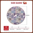 thumbnail image 2 of Sikiie Lavender Flowers Nativity Christmas Tree Skirt, Jesus Christian Winter Holiday Tree Mat Decoration(30-48IN)36", 2 of 6