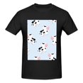 thumbnail image 4 of Bingfone Cute Farm Cow Men'S Loose Fit Short-Sleeve Pocket T-Shirt, 4 of 7