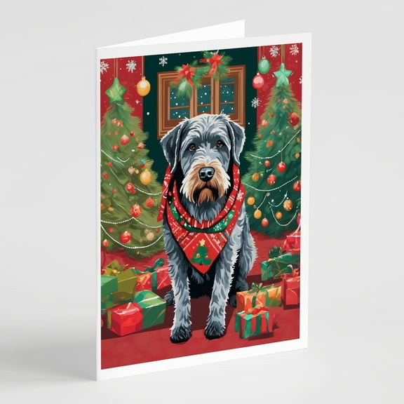 German Wirehaired Pointer Christmas Greeting Cards Pack of 8 7 in x 5 in