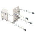 thumbnail image 4 of Jaxpety Chaise de Douche Réglable en Hauteur 6 Tabouret de Bain Dossier Détachable, 4 of 9