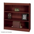 thumbnail image 2 of Safco Square-Edge Bookcase - 36" x 12" x 36.8" - 3 x Shelf(ves) - 300 lb Load Capacity - Cherry - Veneer - Particleboard, Wood - Recycled - Assembly, 2 of 3