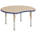 thumbnail image 7 of ECR4Kids Crescent Maple Top Thermo-Fused Adjustable 44.5'' x 48'' Novelty Activity Table, 7 of 7