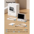 thumbnail image 2 of Hagibis 3.5inch IPS USB Mini Screen with USB C Hub, USB-C&HDMI Monitor AIDA64 Mini PC CPU RAM HDD Data Monitor Temperature Electr, 2 of 9