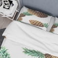thumbnail image 4 of Designart 'Pineapple Summer Bliss V' Mid-Century Modern Duvet Cover Set, 4 of 4