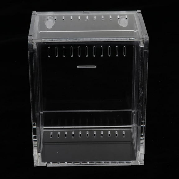 Small Acrylic Reptiles Box Breeding Feeding Tanks Container 5x6cm