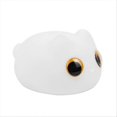 thumbnail image 1 of Orange Eyes Cat Silicone Night Light Desk Bedside Sleep Night Lamp, 1 of 4