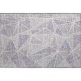 thumbnail image 2 of Addison Rugs Mayfield Washable Transitional Geometric Purple Rectangle Rug, 1'8" x 2'6", 2 of 5
