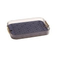 thumbnail image 3 of DOLITY Rectangle Serving Tray Drainer Tray Food Container Fruit Tea Cup Trays Removable S Size Blue, 3 of 9
