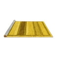 thumbnail image 2 of Ahgly Company Machine Washable Indoor Rectangle Abstract Yellow Modern Area Rugs, 2' x 5', 2 of 4