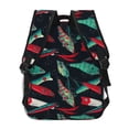 thumbnail image 4 of Disketp Fishing Lure Mochila Estampada para Hombre y Mujer – Mochila Ligera Clásica con Múltiples Bolsillos para Universidad, Trabajo y Viajes-One Size, 4 of 5