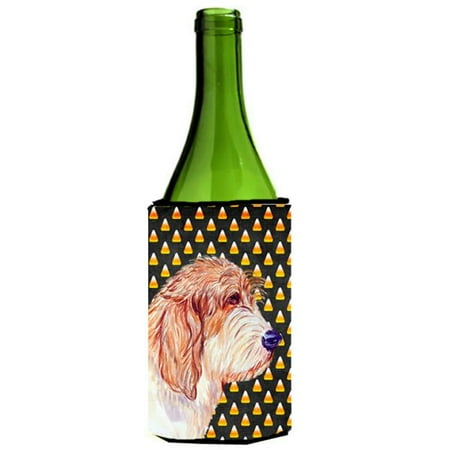 

Petit Basset Griffon Vendeen Halloween Portrait Wine bottle sleeve Hugger - 24 oz.