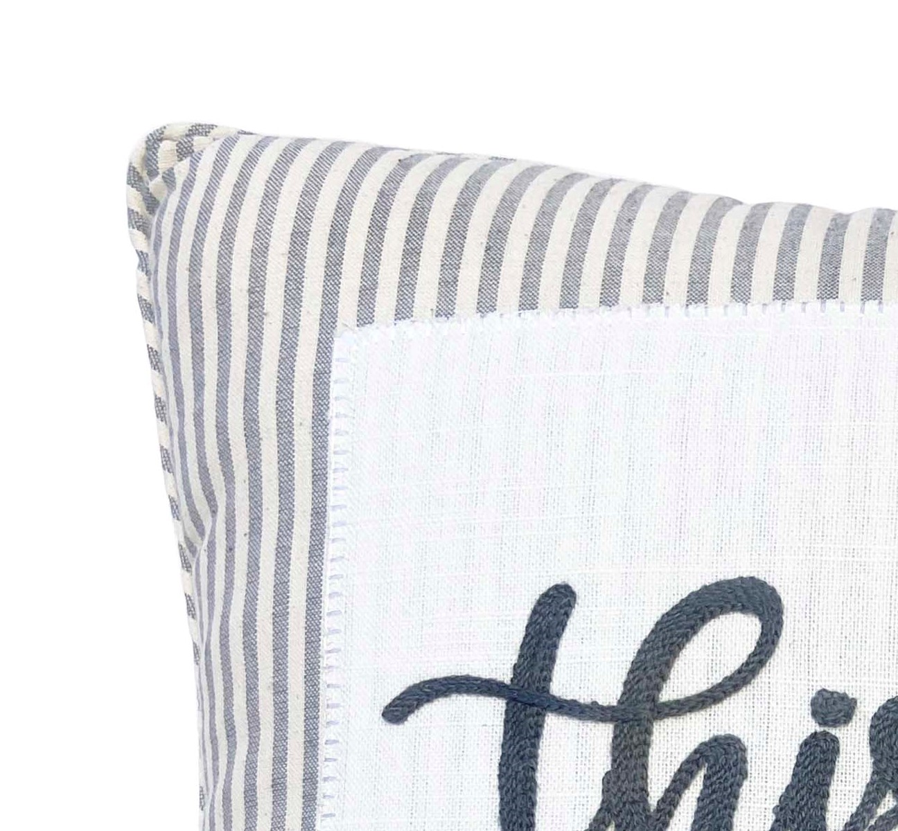 Mainstays, This is Us Decorative Pillow, Oblong, Grey, 18''x18'', 1 Pack