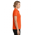 thumbnail image 4 of GOLDENROW Women High Performance Pure Dry Fit Poly Polo Shirt, Durable Casual Golf Shirt, Orange, 6XL, 4 of 5