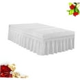 thumbnail image 3 of VERDANVERSE Jupe de Couvre-Lit de Rangement Chemise de Lit Double Polyester Protection Complète pour la Maison Adultes 1 Ensemble, 3 of 8