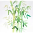 thumbnail image 2 of Atelier B Art Studio 27x26 White Modern Wood Framed Museum Art Print Titled - WATERCOLOR BAMBOO WITH LEAVES, 2 of 4