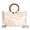 color, variant on Daily Clutch Handbag Lightweight Shell Beaded Bag for Women Beach Party (S)
