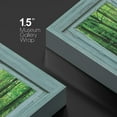 thumbnail image 4 of wall26 - Vintage Teal Window Looking Out Into a Green Forest and The Sun - Canvas Art Home Art - 12"x18", 4 of 5