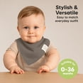 thumbnail image 4 of Baberos tipo bandana para bebés KeaBabies, de algodón orgánico suave, paquete de 8, 4 of 9