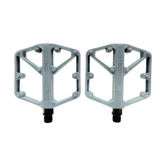 Siruishop 2 Pcs Pédales de Vélo Pédales Plates pour Accessoires de Cyclisme Réparation de Vélo de Route Gris