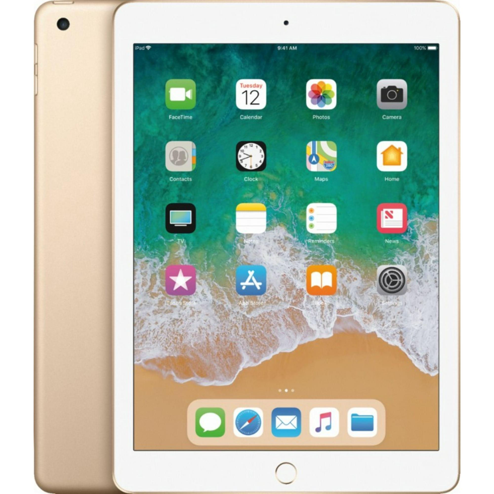 iPad 2017 wifi cellular 32GB（GOLD） Apple iPad 5th Generation, WiFi 32GB Gold, Refurbished, Light