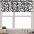 thumbnail image 3 of Ambesonne Love Valance & Curtain, Romantic Hearts Pattern, 55"x24", Black White, 3 of 6