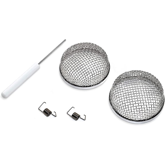 HQRP 2.8" RV Furnace Vent Cover Flying Bug Insect / Rodent Screen w/ Installation Tool Replacement for Camco 42141 FUR-200