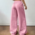 thumbnail image 6 of Hearthz Womens Pajama Bottoms Drawstring Wide Leg Womens Lounge Pants Baggy Soft Comfy Lightweight Women Sleep Pants, 6 of 7
