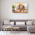 thumbnail image 5 of Startonight Canvas Wall Art Abstract Cityscape Paris Europe Painting Colored Framed 24" x 36"&nbsp;, 5 of 6