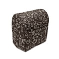 thumbnail image 1 of Brown and White Stand Mixer Cover, Hand Drawn Style Pattern with Coffee Tea Cups Donuts and Sweets, Kitchen Appliance Organizer Bag Cover with Pockets, 5 Quarts, Dark Brown and White, by Ambesonne, 1 of 4