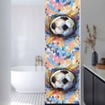 thumbnail image 3 of Sports Football, Minimalist Painted Art Window Privacy Film, Static Cling UV Sun Blocking Heat Control Window Tint Day and Night, Non-Adhesive Reusable One Way Windows Privacy Cover 17.7''x78.7'', 3 of 7