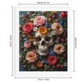 thumbnail image 2 of Paint by Numbers Kit for Adults, Skull Surrounded By Vibrant Blossoms Paint by Numbers, Easy Paint by Numbers Kit for Adults Beginner, DIY Adult Paint by Number Kits on Canvas, Home Decor, 2 of 7