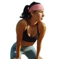 thumbnail image 2 of Bandeau de Course Rose Antidérapant Bandeau de Sport Ajustable Évacuant la Transpiration, 2 of 4