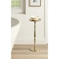 thumbnail image 2 of Kate and Laurel Carling Traditional Metal Round Drink Table, 9 x 9 x 22, Gold, Vintage Cast Aluminum Accent Table with Unique Spindle Design for Use as Indoor Plant Stand or Living Room Decor Piece, 2 of 8