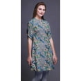 thumbnail image 2 of Bimba Women Straight Kurta Mandarin Collar Printed Dress Short Kurti Tops, 2 of 6