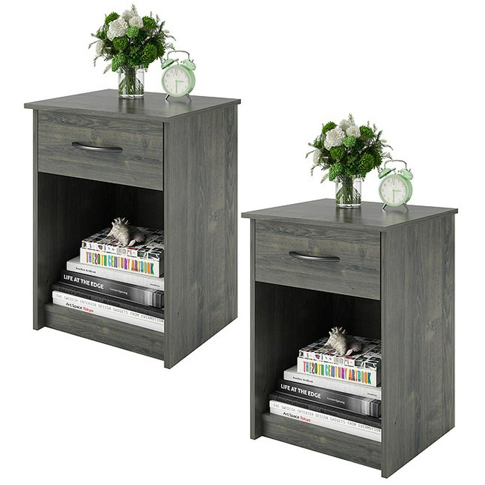 Mainstays Nightstand/End Table, Set of 2