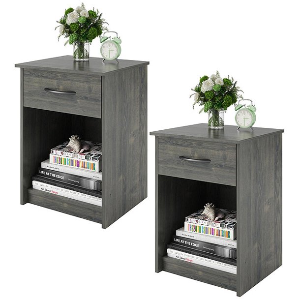 Mainstays Nightstand/End Table, Set of 2