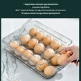 thumbnail image 3 of Conteneur de Stockage d'Ufs Roulant Automatique, Support d'Ufs Empilable pour Animaux avec Couvercle Transparent, Distributeur d'Ufs pour Réfrigérateur, 3 of 8