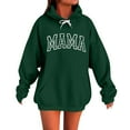 thumbnail image 2 of Karight Mama Sweatshirt Casual Long Sleeve Hoodies Fall Loose Mom Gift Drawstring Pullover Tops with Pockets, 2 of 5