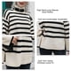 thumbnail image 2 of Strip Knitted Sweater Loose Fit Sweater Knitwear Women Sweater High Neck Long Sleeves Strip Pattern Loose Fit Knit Pullover Knitwear For Winter Fall ANGGREK Otros, 2 of 7